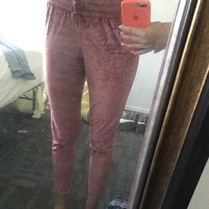💕Pink Velvet Jogger Sweats💕